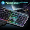 RGB Wired Gaming Keyboard w/ Enhanced Comfort and Functionality