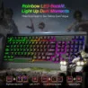 Quiet Gaming Keyboard w/ Large Print Keys and All-Metal Design