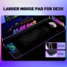 15W Wireless Charging RGB Gaming Mouse Pad with Wrist Support and LED Effects