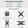 Full Motion TV Monitor Wall Mount Bracket for 13-42 Inch Screens