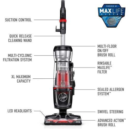 MAXLife Pro Pet Swivel Bagless Upright Vacuum Cleaner | TekChoice Electronics