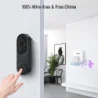 1080p Video Doorbell Camera - Smart Features for Round-the-Clock Surveillance and Peace of Mind