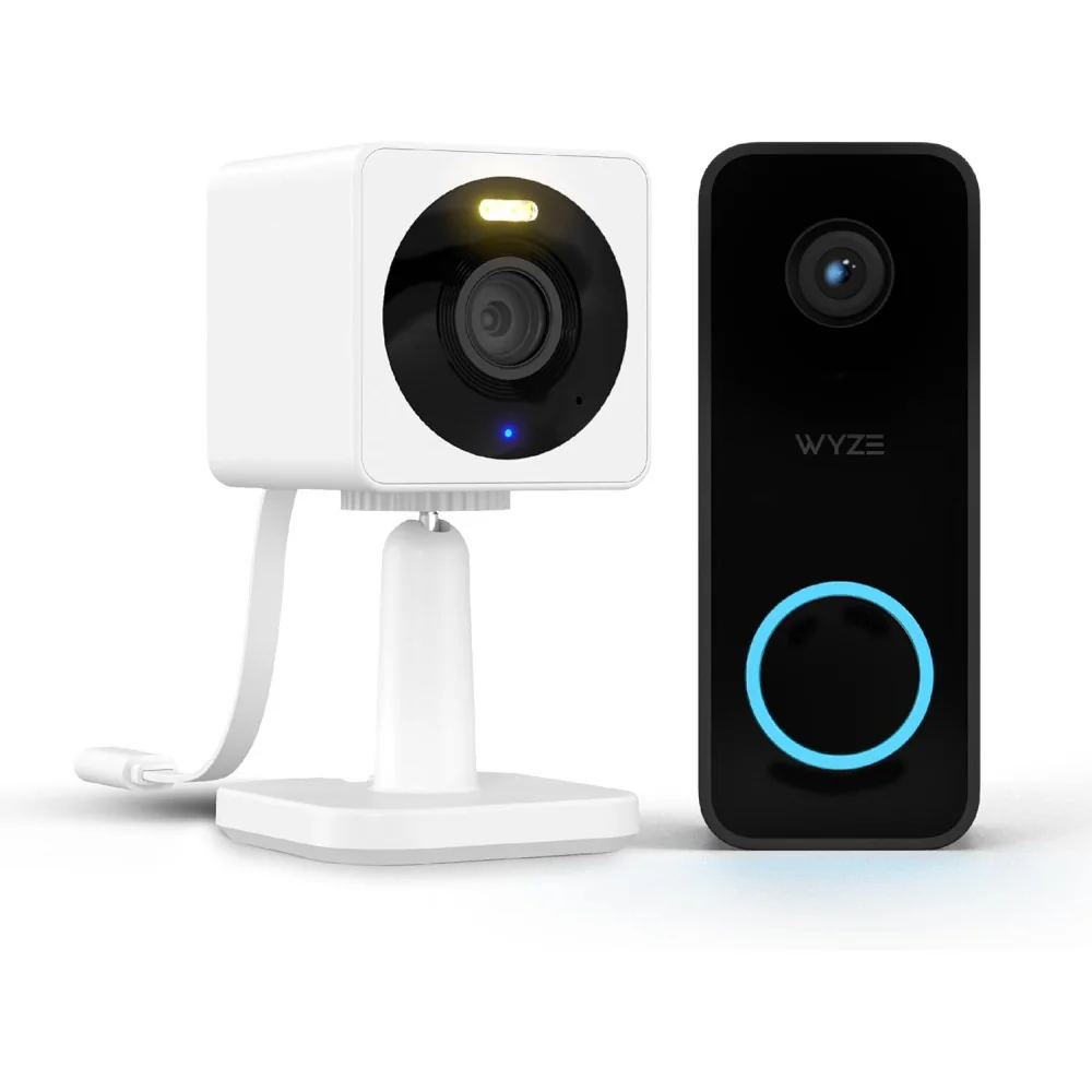 Video Doorbell Cam 2K & Wyze Cam OG Black Chime Bundle