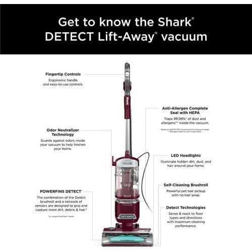 DETECT Lift-Away Corded Upright Vacuum Cleaner with Detect Technology | TekChoice Electronics