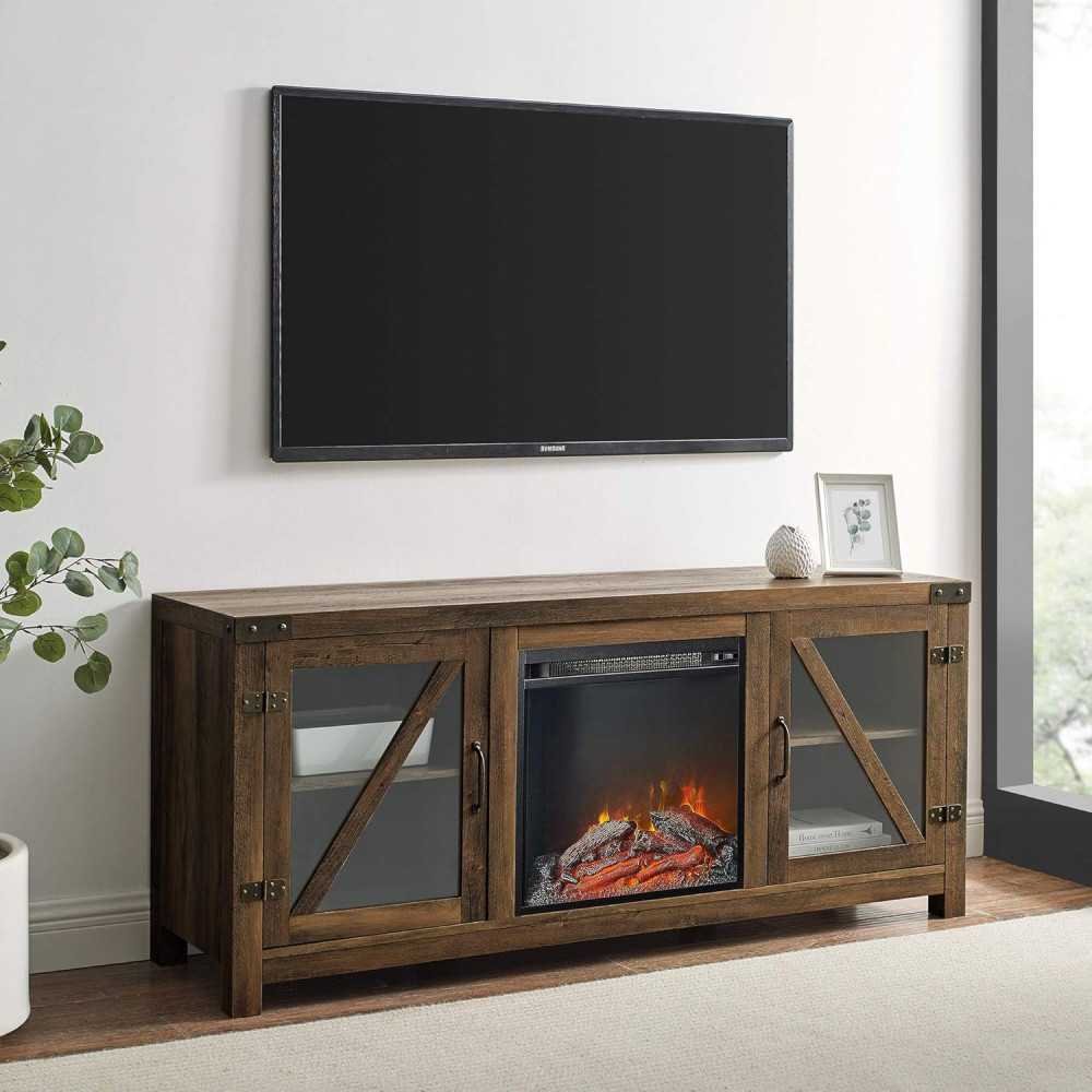 58 Inch Electric Fireplace TV Stand for TVs up to 65+ Inches | TekChoice Electronics