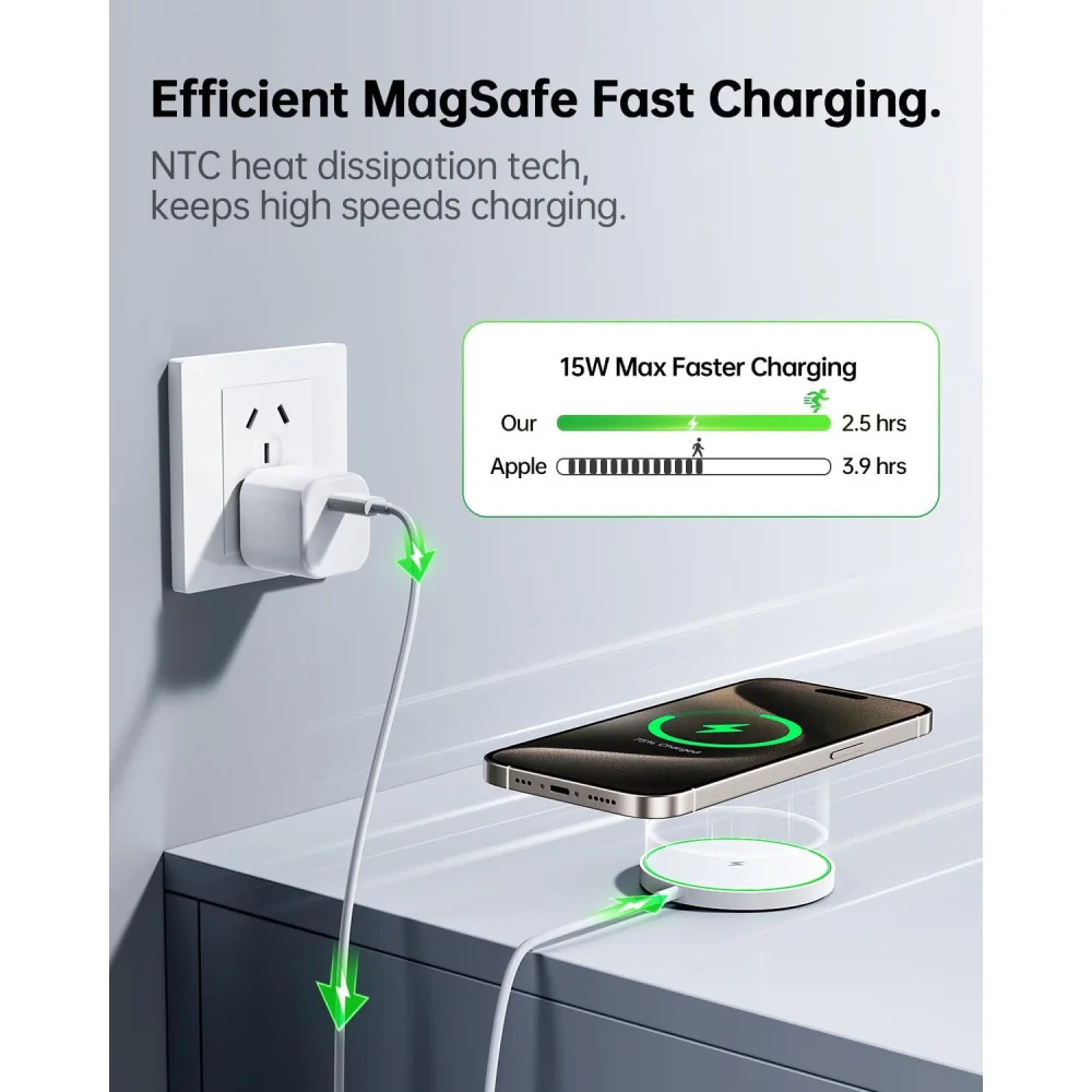 2024 Mag-Safe Wireless Charger for Apple Devices