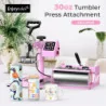 (12x15in) 8-in-1 Heat Press Machine for Tumblers, T-Shirts, and More