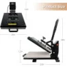 (15x15in) PowerPress Industrial Digital Heat Press Machine