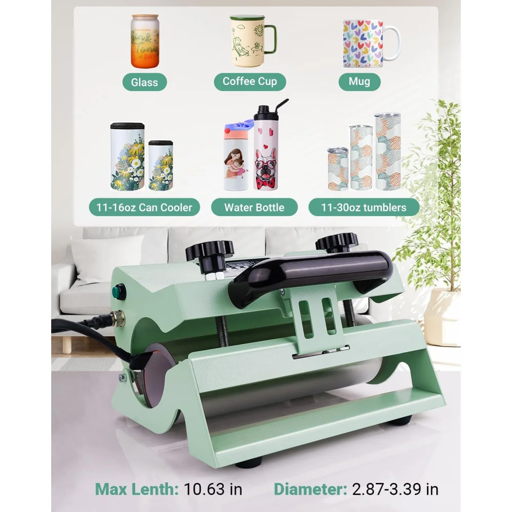 Portable Tumbler Heat Press Machine for Stunning DIY Mug Gifts and Keepsakes