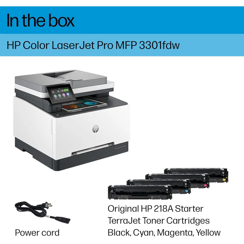 HP Color Laserjet Pro MFP 3301fdw All-in-One Office Printer
