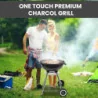 Portable Charcoal BBQ w/ Mobility and Heavy-Duty Design