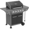 62,000BTUs 5-Burner Propane Gas Grill w/ Side Burner