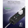 (2 Pack) Surge Protector Power Strip for Home, Office, and Dorm Room Essentials