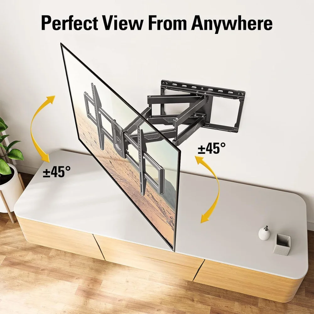 (42-84 inch) Full Motion TV Wall Mount: A Swivel and Tilt Solution