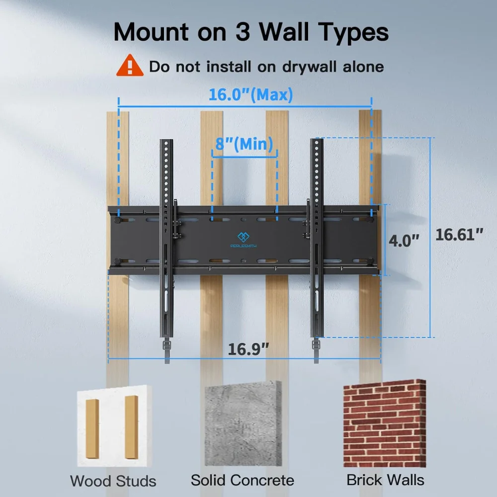 (23-60 inch) Low-Profile Tilting TV Wall Mount