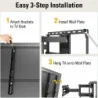 (32-65 Inch) TV Wall Mount: Swivel, Tilt, and Full Motion for the Perfect Angle Every Time