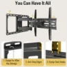 (32-65 Inch) TV Wall Mount: Swivel, Tilt, and Full Motion for the Perfect Angle Every Time