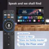 Remote Control w/ Voice Replacement & Quick Access Buttons for Entertainment