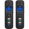 (2 Pack) Remote Control for TCL, Hisense, Onn, and Philips Roku Smart TVs