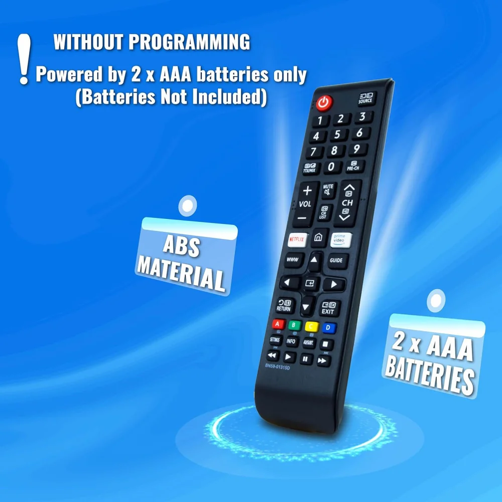 Universal Remote Control for LCD, HDTV, QLED, UHD, 4K, 3K Models