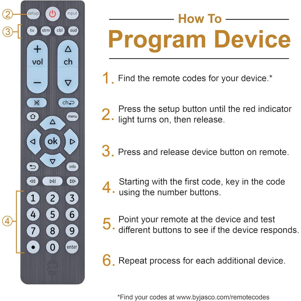 GE Universal Remote for Seniors and the Visually Impaired