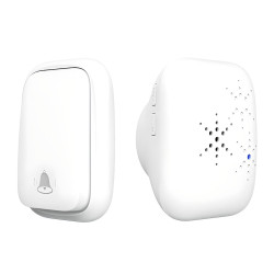 BreezyBell Self Powered Wireless Doorbell - White
