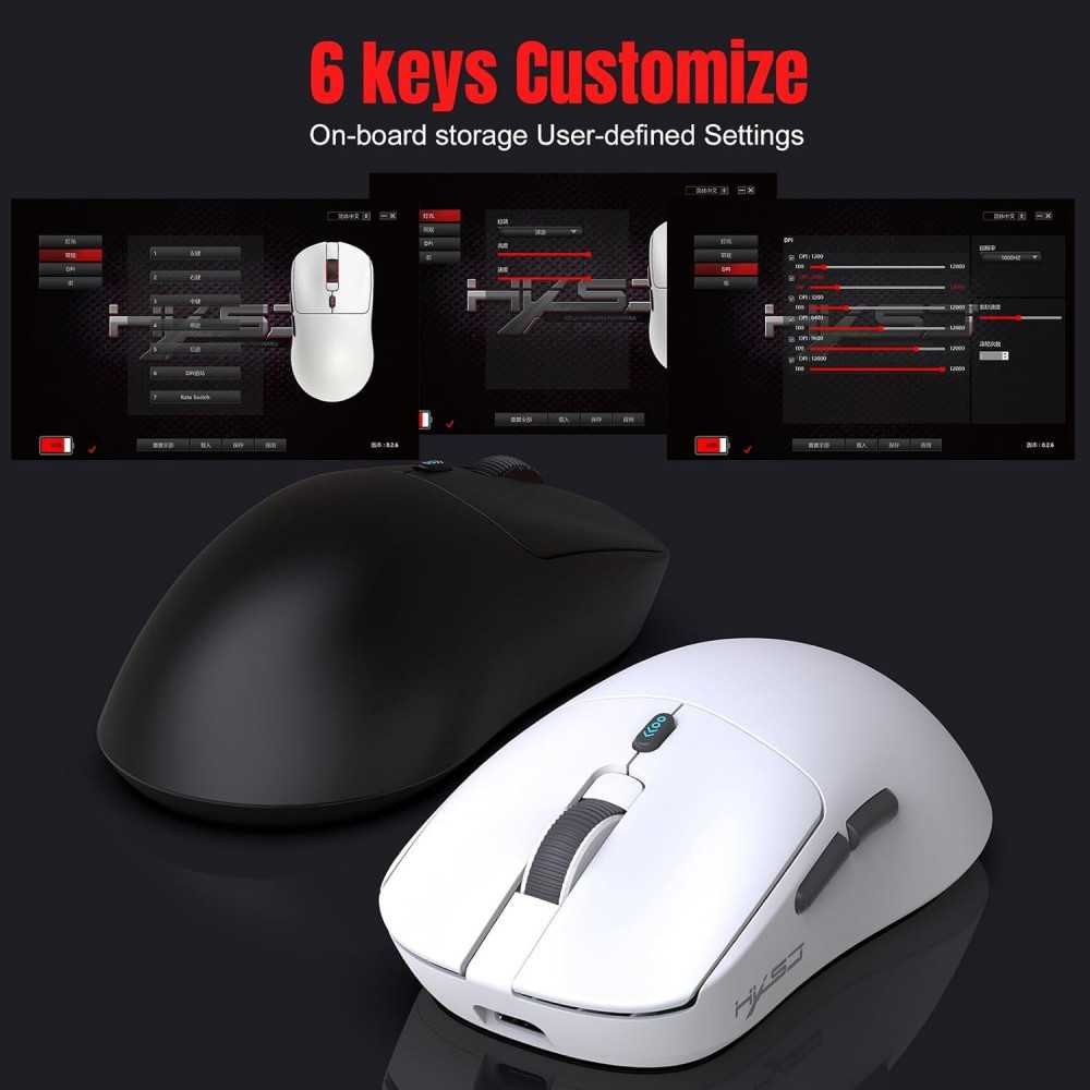 Triple Mode Rechargeable Gaming Wireless Mouse for Enhanced Performance | TekChoice Electronics