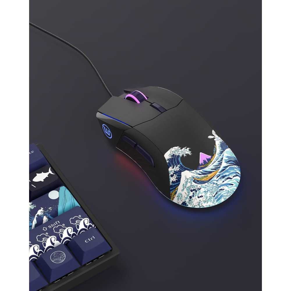 G705 Wired Gaming Mouse - With RGB Backlit, Adjustable DPI, and Customizable Buttons | TekChoice Electronics