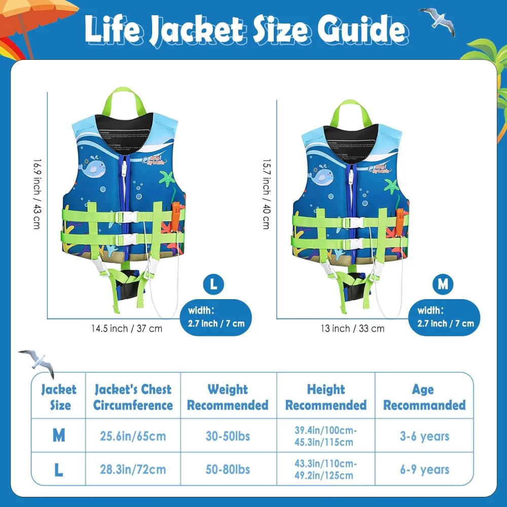Kids Swim Vest Life Jacket for Fun in the Water