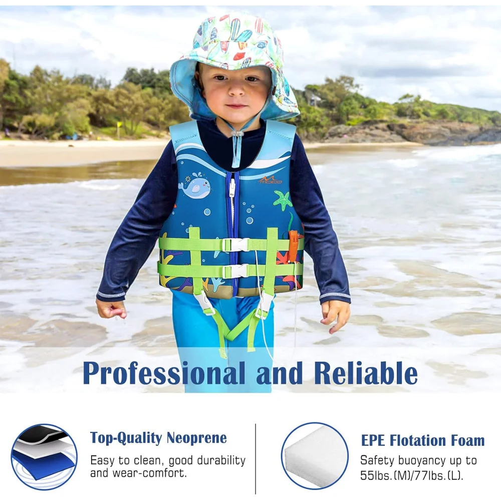 Swim Vests Life Jacket for Kids - The Perfect Water Activity Equipment w/ Cute Patterns