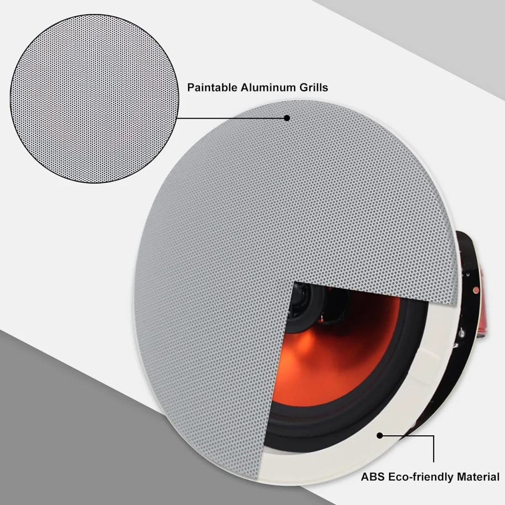 6.5 Inch Bluetooth in-wall Speakers - A Seamless Blend of Style and Power