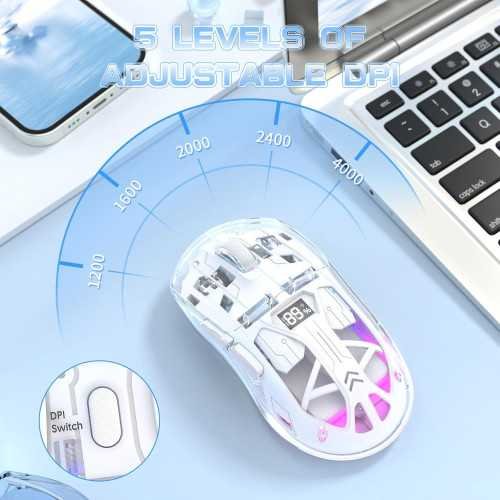 A2 Transparent Wireless Gaming Mouse | TekChoice Electronics