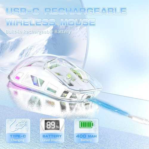 A2 Transparent Wireless Gaming Mouse | TekChoice Electronics