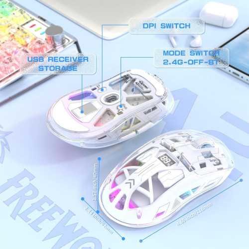 A2 Transparent Wireless Gaming Mouse | TekChoice Electronics