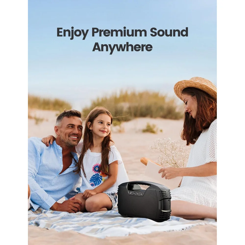 32 Hours of IPX7 Waterproof Musical Bliss w/ 40W Portable Bluetooth Speaker