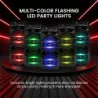 600W Portable Bluetooth PA Speaker System w/ Dual 8-inch Subwoofer and Party Lights