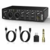 Audio Interface Toolbox w/ 48V Phantom Power for Guitarists, Vocalists, Podcasters, and Producers