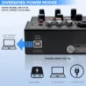 Wireless DJ Audio Mixer w/ Multi-Channel Connectivity
