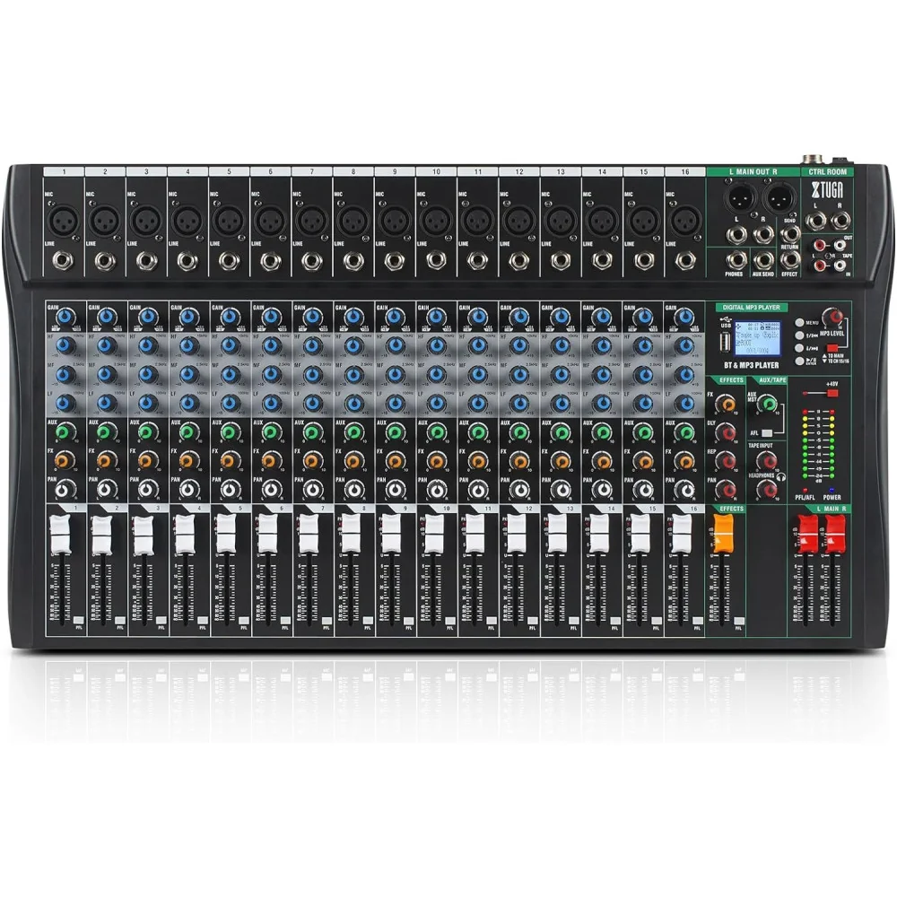 Crystal-Clear Audio Mixer Interface for Professional Recording Studios