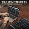 Crystal-Clear Audio Mixer Interface for Professional Recording Studios