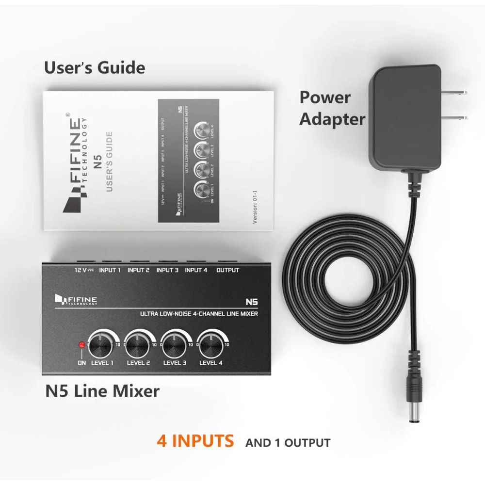 4-Channel Line Mixer for Sub-Mixing in Small Venues