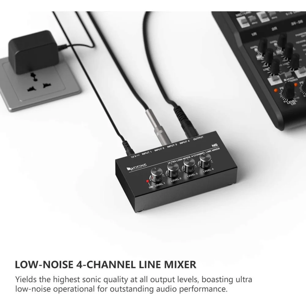 4-Channel Line Mixer for Sub-Mixing in Small Venues