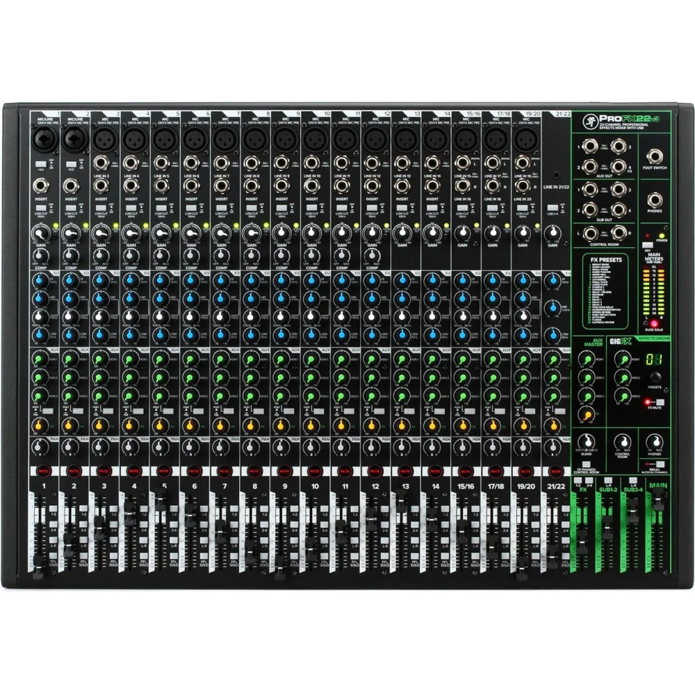 Professional 5-Channel Mixer for Recording, Streaming, and Podcasting