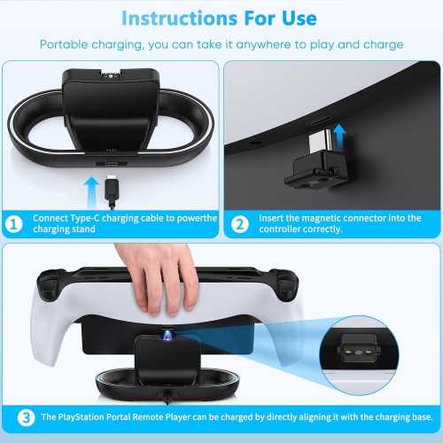RGB Charge Station for Playstation Portal | TekChoice Electronics