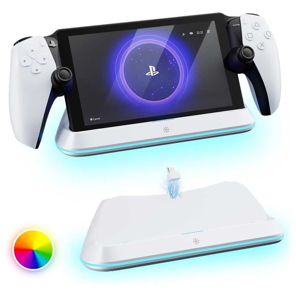 Playstation Portal Console Stand Charger and Dock Station with Light Modes | TekChoice Electronics