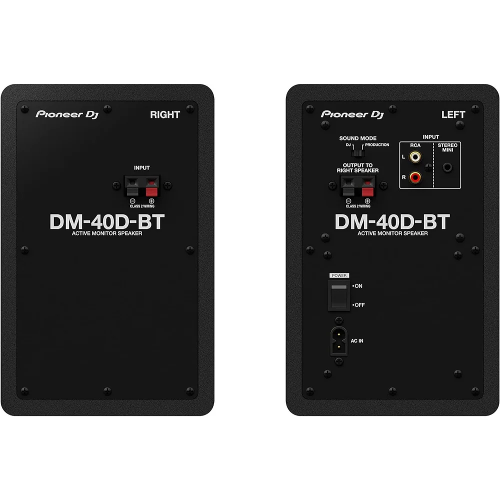 DJ DM-40D-BT-W 4-Inch Desktop Active Studio Monitor Speaker w/ Bluetooth