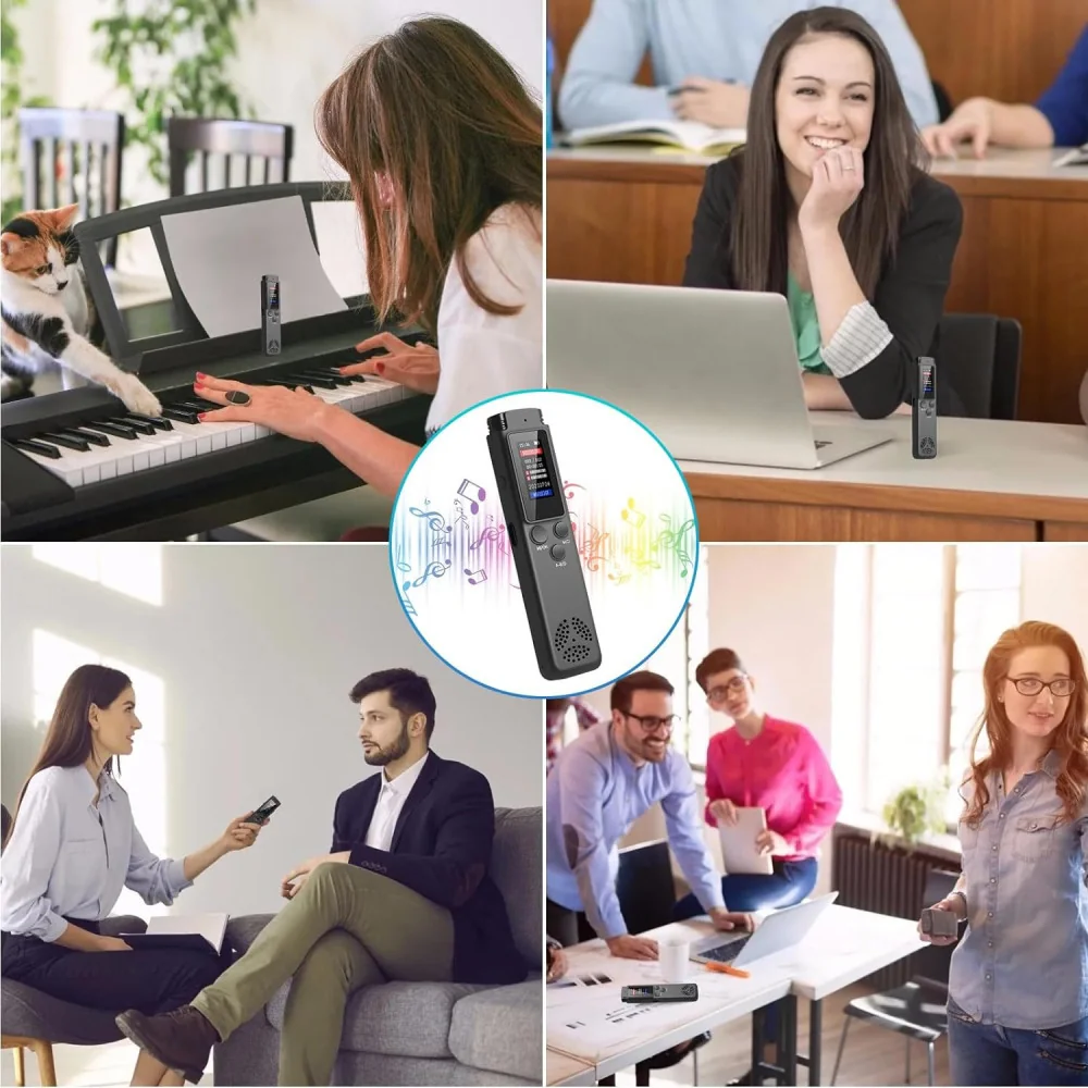 64GB Digital Voice Recorder for Meetings and Lectures
