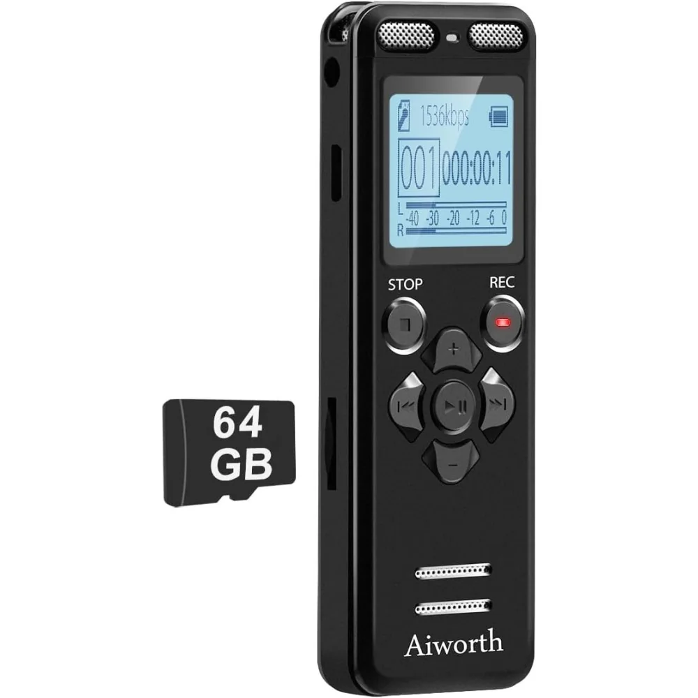 72GB Digital Voice Recorder for Clear Audio Recording