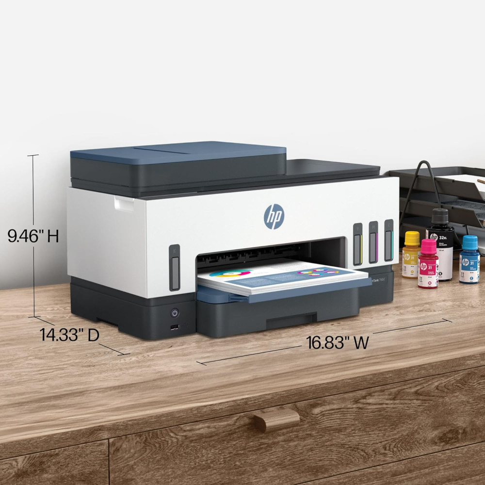 HP Smart Tank 7602 All-in-One Ink Tank Printer w/ 2 Years of Ink Included