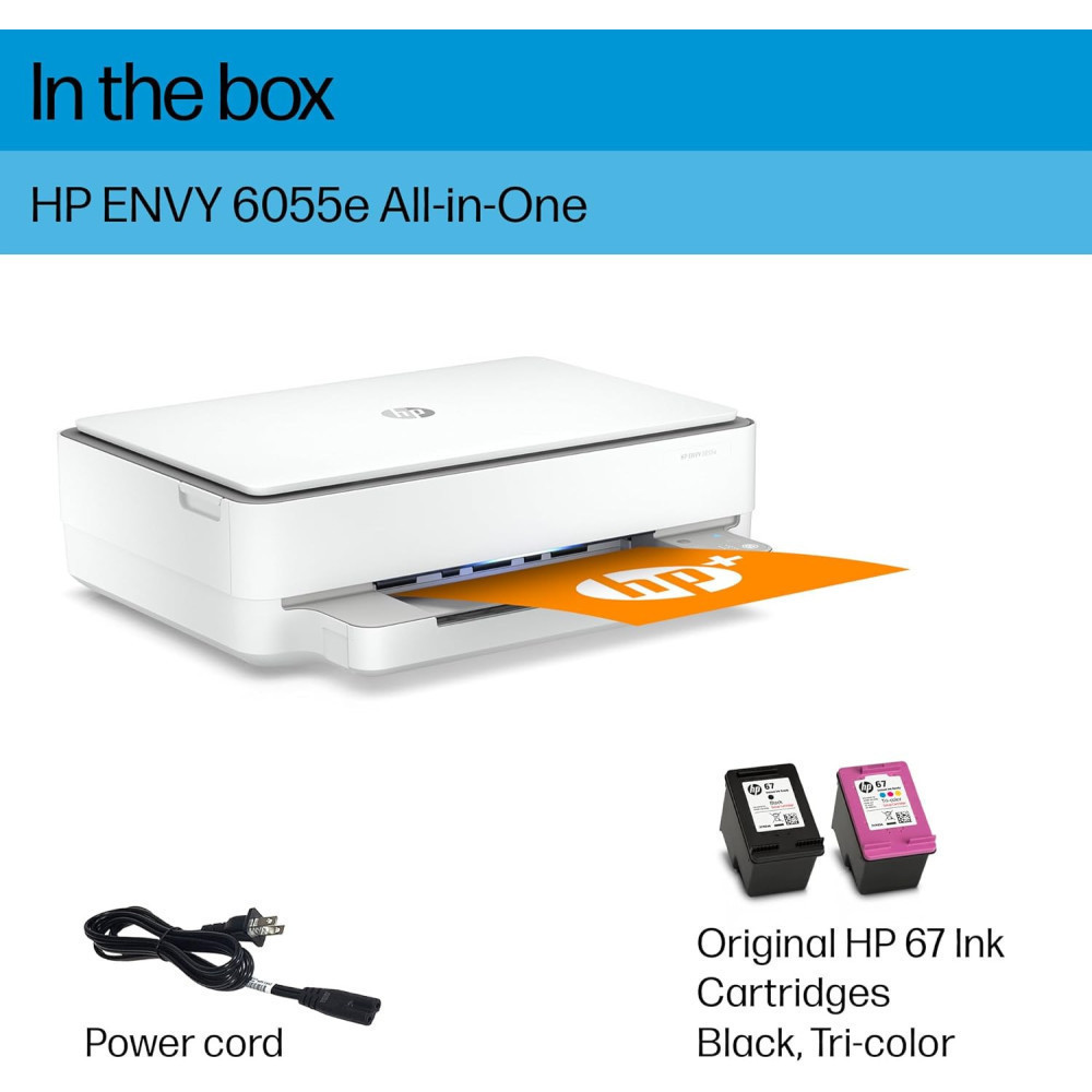 HP ENVY 6055e All-in-One Printer w/ Mobile Printing and Instant Ink